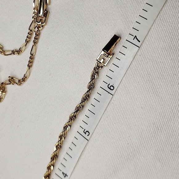 GIVENCHY 1980-1990 Rope chain bracelet 18k gold tone - Picture 4 of 5